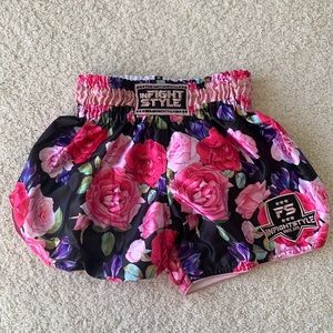 Floral Muay Thai shorts